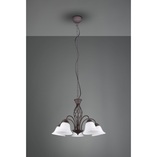 Żyrandol Rustica | Trio - Miedziano-biały, 60cm | Sklep z Lampami
