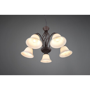 Żyrandol Rustica | Trio - Miedziano-biały, 60cm | Sklep z Lampami