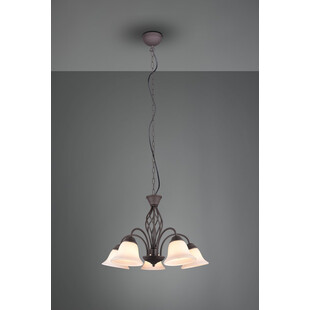 Żyrandol Rustica | Trio - Miedziano-biały, 60cm | Sklep z Lampami