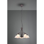Żyrandol Rustica | Trio - Miedziano-biały, 60cm | Sklep z Lampami