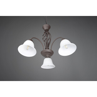 Żyrandol Rustica | Trio - Miedziano-biały, 60cm | Sklep z Lampami