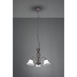 Żyrandol Rustica | Trio - Miedziano-biały, 60cm | Sklep z Lampami