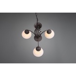 Żyrandol Rustica | Trio - Miedziano-biały, 60cm | Sklep z Lampami
