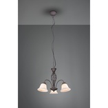 Żyrandol Rustica | Trio - Miedziano-biały, 60cm | Sklep z Lampami