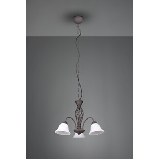 Żyrandol Rustica | Trio - Miedziano-biały, 55cm | Sklep z Lampami