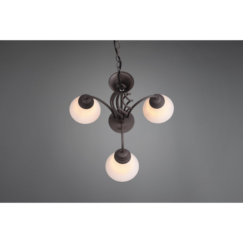 Żyrandol Rustica | Trio - Miedziano-biały, 55cm | Sklep z Lampami