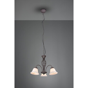 Żyrandol Rustica | Trio - Miedziano-biały, 55cm | Sklep z Lampami