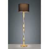 Lampa podłogowa glamour czarno-złota Nandor | Trio