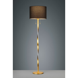 Lampa podłogowa glamour czarno-złota Nandor | Trio