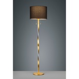 Lampa podłogowa glamour czarno-złota Nandor | Trio