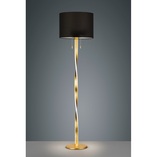 Lampa podłogowa glamour czarno-złota Nandor | Trio