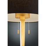 Lampa podłogowa glamour czarno-złota Nandor | Trio