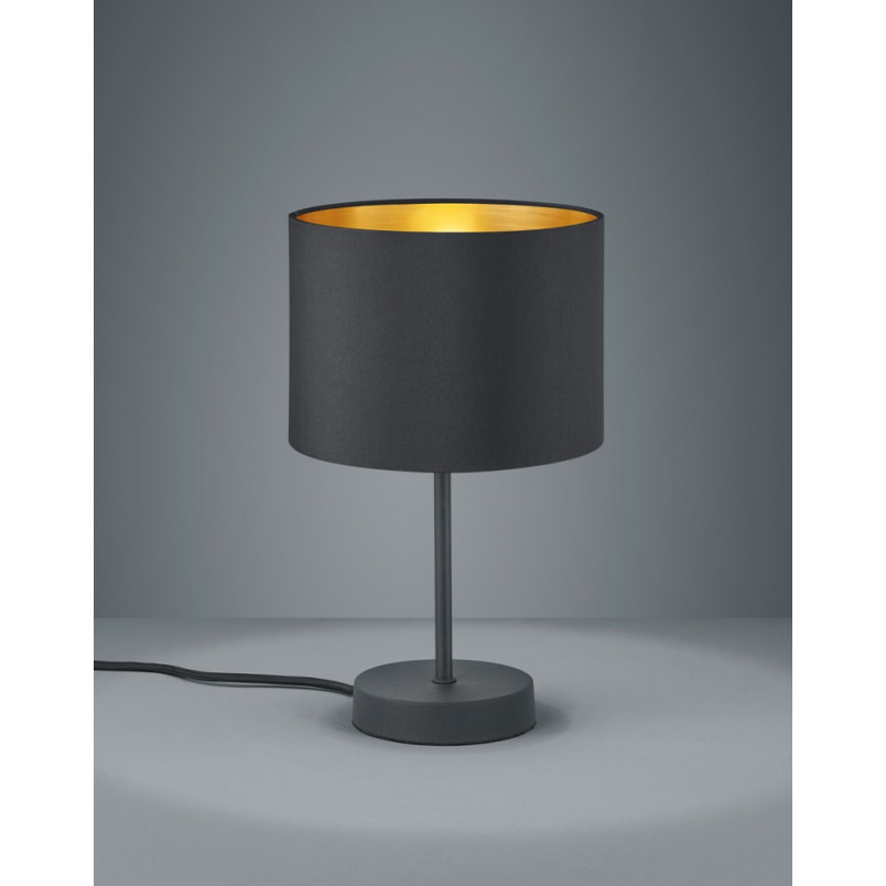 Lampa stołowa Hostel czarna Trio - Nowoczesny design