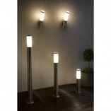 Lampa zewnętrzna Chorus | Srebrna, E27 | Brilliant