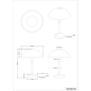 Lampa stołowa Donna - antyczny design, funkcje LED | Trio
