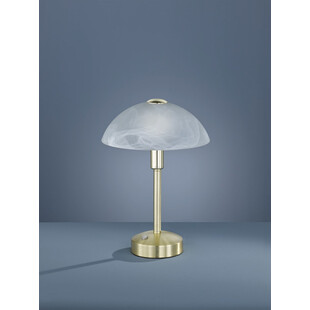 Lampa stołowa antyczna Donna | Trio - Biały / Mosiądz