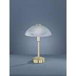Lampa stołowa antyczna Donna | Trio - Biały / Mosiądz