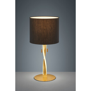 Lampa stołowa glamour czarno-złota Nandor | Trio
