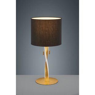 Lampa stołowa glamour czarno-złota Nandor | Trio
