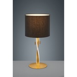 Lampa stołowa glamour czarno-złota Nandor | Trio