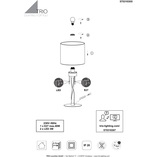 Lampa stołowa glamour czarno-złota Nandor | Trio