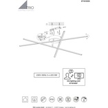 Lampa sufitowa LED Trio Tiriac III | Nowoczesny design