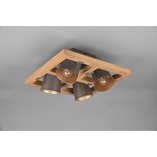 Plafon drewniany industrialny Bell | Trio - Oświetlenie Loft