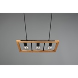 Lampa wisząca drewniana Agra III Trio | 60cm - Sklep z Lampami