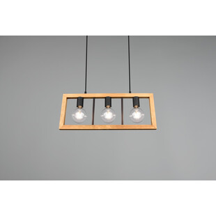 Lampa wisząca drewniana Agra III Trio | 60cm - Sklep z Lampami