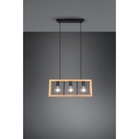 Lampa wisząca drewniana Agra III Trio | 60cm - Sklep z Lampami
