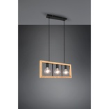 Lampa wisząca drewniana Agra III Trio | 60cm - Sklep z Lampami