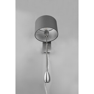 Kinkiet z abażurem Trio Hotel | Lampa do czytania - Szary