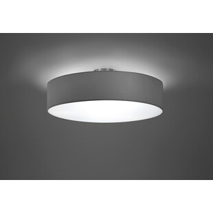 Plafon z abażurem Hotel 50cm nikiel mat / popielaty Trio
