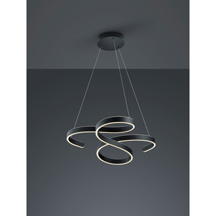 Lampa wisząca nowoczesna Francis 72 Led Czarna marki Trio
