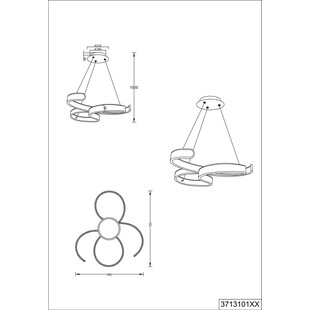 Lampa wisząca Francis LED srebrna | Trio - Nowoczesny design