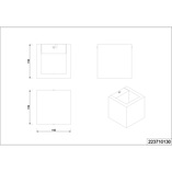 Kinkiet drewniany Brad LED Trio | Naturalny design