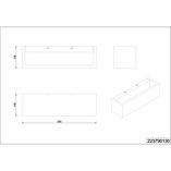 Kinkiet drewniany Brad Long LED Trio - Naturalny design