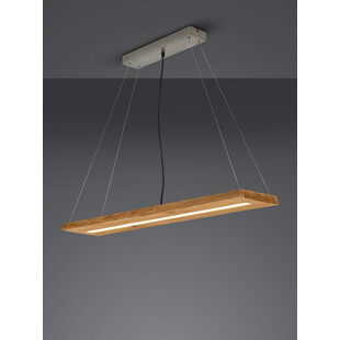 Lampa drewniana wisząca Brad LED 100cm - Trio | Naturalne drewno