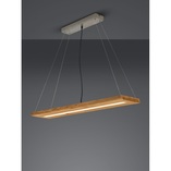 Lampa drewniana wisząca Brad LED 100cm - Trio | Naturalne drewno