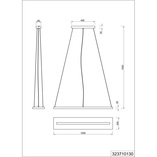 Lampa drewniana wisząca Brad LED 100cm - Trio | Naturalne drewno