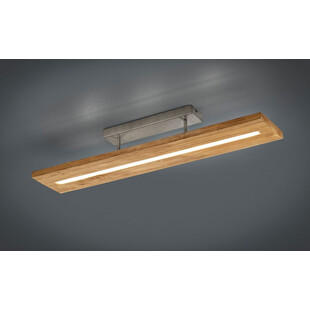 Lampa drewniana sufitowa podłużna Brad 100 Led Naturalna marki Trio