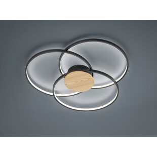 Plafon sufitowy skandynawski Sedona 80 Led Czarny Mat marki Trio
