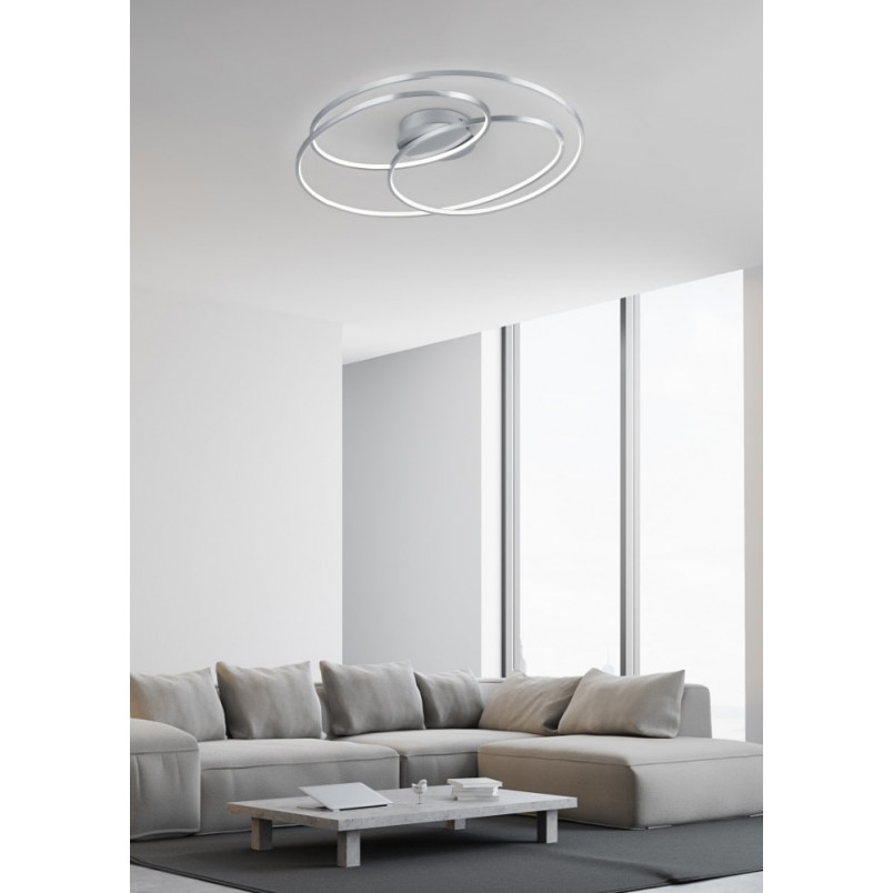Plafon LED Gale Trio 60cm Nikiel | Nowoczesne Lampy