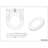 Plafon LED Noriaki 59cm - Ściemniacz, Pilot | Trio