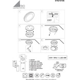 Plafon LED Noriaki 59cm - Ściemniacz, Pilot | Trio