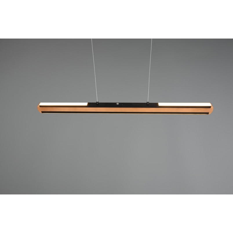 Lampa wisząca drewniana Deacon Trio | 110cm, LED