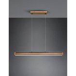 Lampa wisząca drewniana Deacon Trio | 110cm, LED