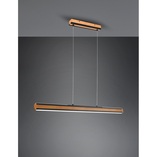 Lampa wisząca drewniana Deacon Trio | 110cm, LED