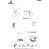 Lampa wisząca drewniana Deacon Trio | 110cm, LED
