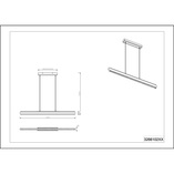 Lampa wisząca drewniana Deacon Trio | 110cm, LED